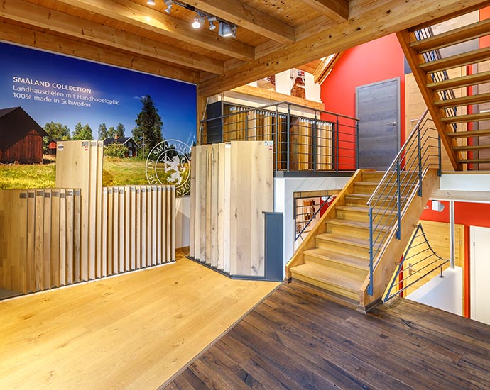 Treppenhaus der Boden-Ausstellung | Holz Pirner Pommelsbrunn