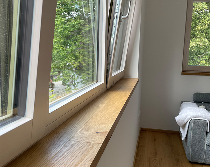 Fensterbank aus Eiche | Referenz | Holz Pirner